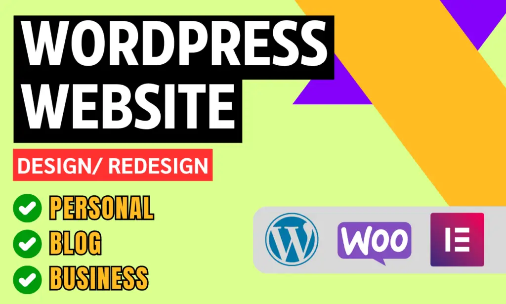 You will get Professional WordPress Website Design & Development & Shopify