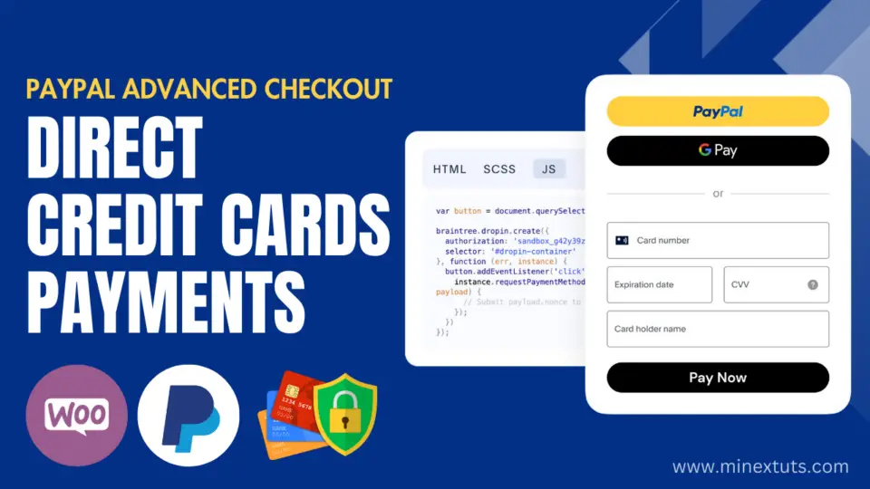 PayPal Advanced Checkout: PayPal Credit Card Payment Gateway | No Redirect